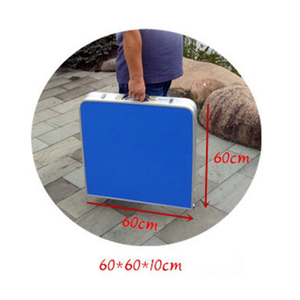 Hợp kim nhôm ngoài trời gian hàng di động bàn vuông và ghế hộ gia đình ống tròn Cắm Trại Dã Ngoại Gấp bàn và bộ ghế - Product Image 6