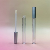 Tube de brillant à lèvres en plastique transparent de 2,5 ml, forme carrée, vide, en AS, pour gloss et brillant à lèvres – OEM cosmétique