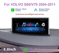 Autoradio Android Krando 8,8 pouces avec navigation et lecteur multimédia pour VOLVO S80 V70 2004-2011, système audio stéréo pour voiture, Bluetooth, Wi-Fi, CarPlay