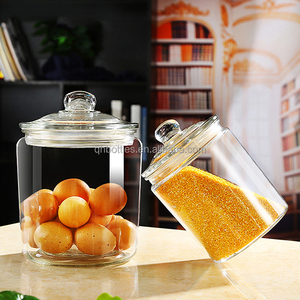 ขวดแก้วใส่อาหารแบบใสขนาดใหญ่พร้อมฝาโดมสำหรับใส่ลูกอมช็อคโกแลตสำหรับใส่ในตู้กับข้าว - Product Image 5