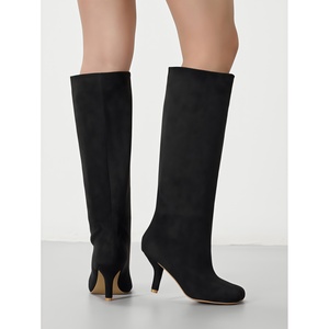 Botas de Invierno 2025 para Mujer, <span class=keywords><strong>Tallas</strong></span> Grandes y Anchas, de PU Artificial, por Encima de la Rodilla, con Pantorrilla Ancha y Punta Cuadrada - Product Image 5