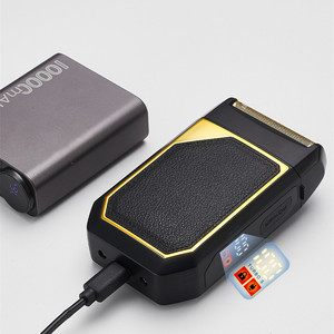 Afeitadora Eléctrica de Láminas Recargable, de Uso en Seco y Húmedo, Impermeable, para Barba Corta y Facial, para Hombres - Product Image 3