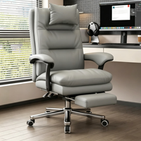 Chaise de bureau pivotante moderne, réglable en hauteur, ergonomique, pour bureau à domicile