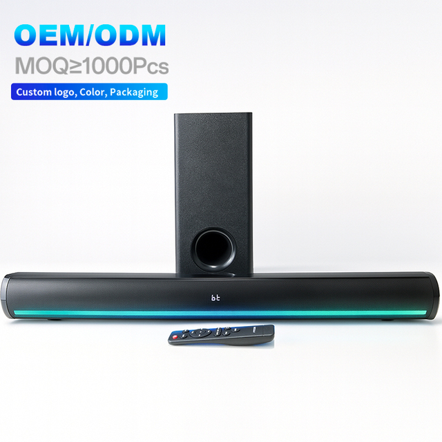 OEM High Power 2.1CH TV Soundbar With Subwoofer Home Theater System USB AUX ARC Optical Bluetooth Wireless 80W Sound bar