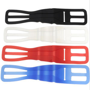 Soporte para teléfono de bicicleta con correa de silicona para montar en bicicleta con iPhone, blanco, rojo, azul - Product Image 4