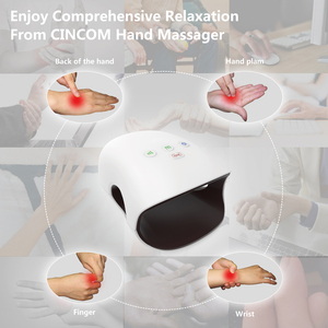Elektronisch beheiztes <span class=keywords><strong>Shiatsu</strong></span> <span class=keywords><strong>plus</strong></span> Luftdruck maschine elektrischer vibrierender Finger kleines kabelloses Hand massage gerät - Product Image 5