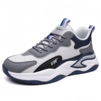 Chaussures de sport respirantes antidérapantes pour hommes avec semelle extérieure en caoutchouc, semelle épaisse, chaussures de course décontractées printemps/été