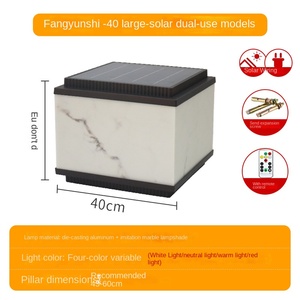 Luces solares de patio al aire libre modernas y simples para Villa IP65 Pilar de valla impermeable LED para espacios al aire libre - Product Image 4