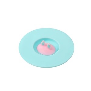 Couvre-tasses universels ronds anti-fuite, design créatif avec oreilles de chat, en silicone de qualité alimentaire pour tasses en céramique, en verre, tasses à thé et tasses à eau - Product Image 6