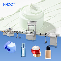 Machine de remplissage automatique de crème HNOC 100 ml en bouteille de verre pour cosmétiques, viscosité variable