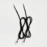 Faisceau de câbles interne personnalisé à 4 broches avec connecteur en plastique, extrémités dénudées et étamées pour appareils électroménagers et équipements de contrôle industriel