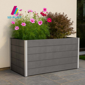 <span class=keywords><strong>Jardinière</strong></span> surélevée carrée ou rectangulaire en composite WPC Sun-Decor, longueur personnalisable, pour distributeurs mondiaux de jardins - Product Image 1