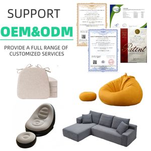 เก้าอี้บีนแบ็กขนเทียมสำหรับห้องนั่งเล่นเก้าอี้บีนแบ็กที่นุ่มสบายทันสมัย - Product Image 6