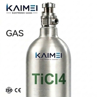 Tétrachlorure de titane (TiCl4) de haute pureté pour le dépôt de films minces en semi-conducteurs, bulleur en acier inoxydable de 10 L