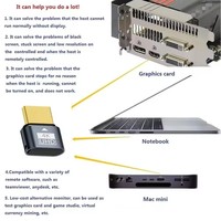 Émulateur d'affichage EDID pour moniteur virtuel 4K 60Hz HDR, prise factice compatible HDMI pour ordinateur hôte, carte graphique, minage, travail à distance