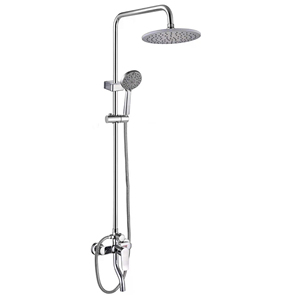 MCBKRPDIO Systèmes de douche chromés avec pommeau de douche de pluie de 8 pouces ABS douche à main, <span class=keywords><strong>barre</strong></span> coulissante réglable - Product Image 4