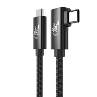 90 grados USB4 40Gbps 8K 60Hz Video para Thunderbolt 5/4 /3 MacBook Pro/Air, tableta, computadora portátil, iPhone 15/15 Pro/15 Max/15 Pro Max
