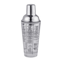 Verre à Martini Personnalisé avec Impression Personnalisée pour Barman, Shaker en Acier Inoxydable avec Couvercle, Tasse à Mélanger pour Cocktails