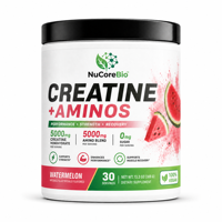 Créatine Monohydrate en Poudre Hydratante 2-en-1 5000mg Framboise Bleue 7 Vitamines Minéraux Croissance Musculaire Énergie OEM Marque Privée