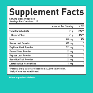 Best Selling Colon Cleanse Capsules Contains Senna Leaf Powder With Psyllium Husk Powder Promotes Digestive Cleanliness - Product Image 2
