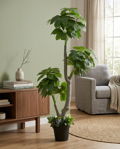 Artificial Green Schefflera <b>Tree</b> Indoor Decorative Potted Plant Premium Home Office Hotel Lobby Event Display Plant - Product Image 4