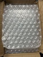 Bouteille en plastique transparente pour animaux de compagnie 200ml 250ml 300ml Récipient d'emballage de pilules avec bouchon à vis à pression à large ouverture pour emballer des capsules