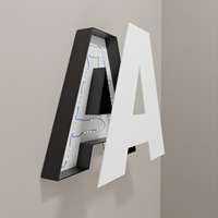Letrero Luminoso LED de Doble Cara, Personalizado para Negocios, Resistente al Agua IP65, Impresión UV, Acero Inoxidable, Iluminación Frontal y Trasera, Decoración