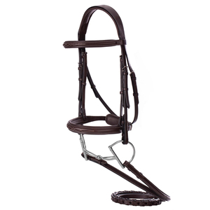 Brida Profesional para Caballo en Cuero Genuino de Alta Calidad, Color Personalizado, Logotipo Personalizado, Tamaños Personalizados, Precios al por Mayor - Product Image 1