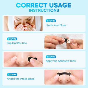 Tiras <span class=keywords><strong>Nasales</strong></span> Magnéticas Anti-Ronquidos, Diseño Innovador, Equipo Anti-Ronquidos, Kit de Expansión Nasal para Reducir los Ronquidos - Product Image 6