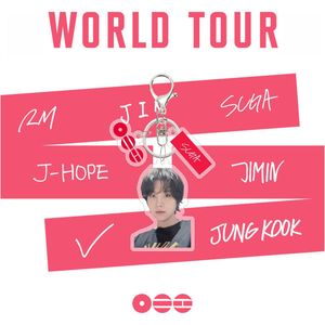 Llavero Acrílico de Kpop del Grupo Idol Bangtan Boys, Gira Mundial 2026, JUNGKOOK, V, JIMIN, JIN, SUGA, <span class=keywords><strong>RM</strong></span>, Regalo Creativo al por Mayor - Product Image 5