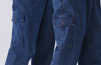 Combinaisons de travail en denim personnalisées, antistatiques, haute visibilité, résistantes au feu, respirantes, multi-poches, résistantes à l'usure, en coton, pour l'exploitation minière