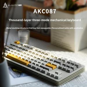 Ajazz AKC087 <b>key</b> mechanical gaming keyboard dual mode RGB 2.4G computer wireless keyboard - Product Image 2