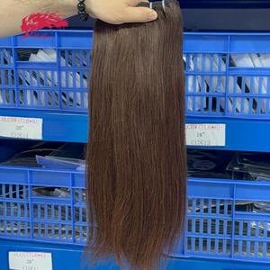 مصنع الشعر في قوانغتشو يبيع بالجملة خصلات شعر خام ممتازة مزدوجة الغرز، شعر هندي مستقيم بطول 14-30 بوصة - Product Image 5