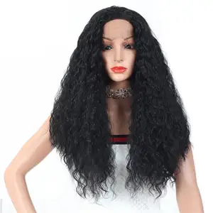 MYZYR private label,synthetic lace front wig Long Water Wave 13X3 Lace Front Wig Middle Parting,synthetic wig vendor