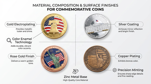 Pièces de collection en métal doré 3D, plaquées or, avec relief coloré, commémoratives du 250e anniversaire des États-Unis, épingles en émail, en gros - Product Image 4