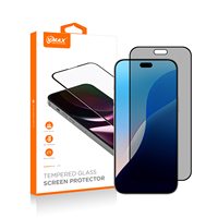 Protection d'écran intégrale anti-espion pour iPhone 18 Pro 16E 15Plus 14Pro Max, verre trempé imprimé soie anti-espion pour iPhone 17 Air
