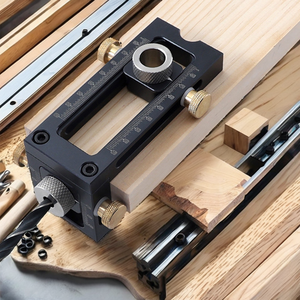 Herramienta industrial premium 2 en 1: perforadora y localizador de orificios, punzón de cabeza plana oblicua cruzada, punzón para tornillos de cuna, herramienta para trabajar la madera - Product Image 2