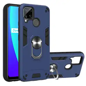 Para Realme C15 Case Cover,New Shockproof Kickstand Phone Case Capa Para Oppo Realme C15 C17 C12 C11 Reno 5 Pro A15S