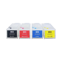 COLORTIME Drucker Nachfüllbare Tintenpatronen mit Einweg-Chip für HP FI1000 Drucker 3UB05A-3UB09A Kompatible Tintenpatronen