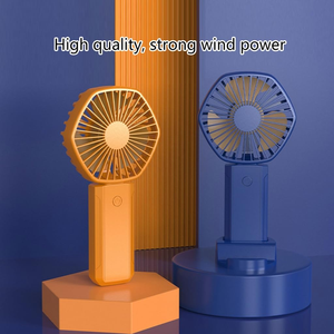 Smart Folding <b>Mini</b> Electric Handheld <b>Fan</b> Three-Speed Plastic Rechargeable Battery 2400mAh Portable Outdoor Hotel Household Use - Product Image 2