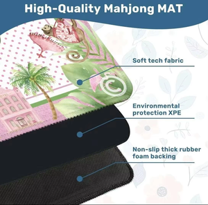 Tapete de mahjong <span class=keywords><strong>Lorelei</strong></span> personalizado, tapete de mahjong, envío gratis, tapete de mahjong sólido color lago, tapete de mahjong rosa burdeos - Product Image 6