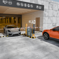 XGY Automatisches Schranken-System mit RFID, Gerade Schranke für Parkplätze, API-Integration für Parkplatzsysteme