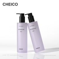 Flacon de lotion en plastique PE de 200 ml avec pompe pour emballage cosmétique, sérigraphié, pour soins de la peau, pour diffuseur, OEM