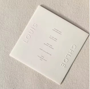 Gepersonaliseerde 3D-geëmbosseerde luxe felicitatiekaarten, op maat gemaakte vorm, logo, eigen label voor bedrijven, bedankkaartjes/ordernoten - Product Image 3