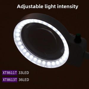 <span class=keywords><strong>Loupe</strong></span> de bureau réglable avec éclairage LED, <span class=keywords><strong>loupe</strong></span> mains libres 110/130 mm - Product Image 4