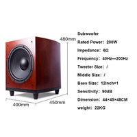 Enceinte tour Hi-Fi en bois massif rouge, 3 voies, tweeter à dôme, médium 6,5 pouces, double woofer 8 pouces, passive, audiophile, pour la maison