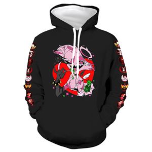 Sweat-shirt à capuche Hazbin Hotel, personnage de dessin animé, vente en gros, pour cosplay de fête, pour hommes, femmes et enfants, style anime - Product Image 3