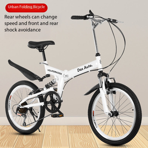 Bicicleta <span class=keywords><strong>Plegable</strong></span> con Logotipo Personalizado, Cuadro de Acero al <span class=keywords><strong>Carbono</strong></span>, Horquilla de Resorte, Velocidades Variables, Amortiguación Delantera y Trasera, Portátil para Coche - Product Image 2