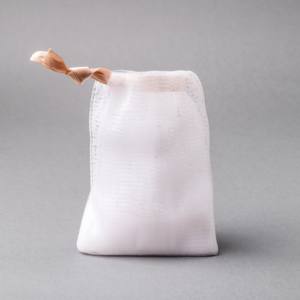 Bolsa de malla de nailon al por mayor para ahorrar jabón, red de espuma para limpieza facial y exfoliación - Product Image 3