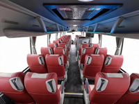 Autocar diesel TENGLONG personnalisable de 12 m, 53 places, Cummins Yuchai en option, toilettes, TV